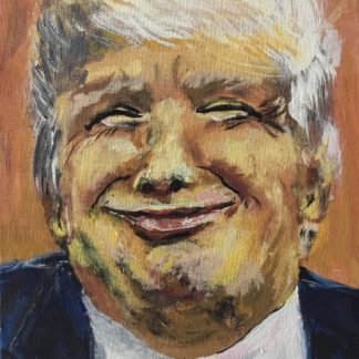 Portræt af kendt person er titlen på maleri af Trump fra det amerikanske valg. 2016