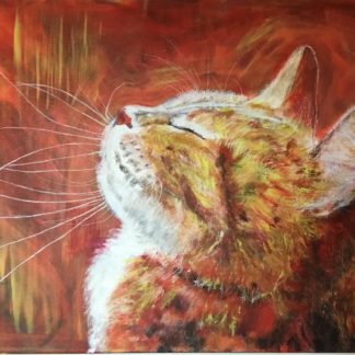 Mindfulness kat er titlen på maleri